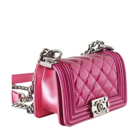 chanel fuschia boy bag|chanel handbags.